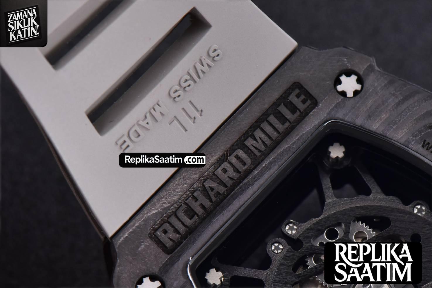 RM035-02 KVF Skeleton Dial Red on Gray Rubber Strap MIYOTA8215 V3 -16