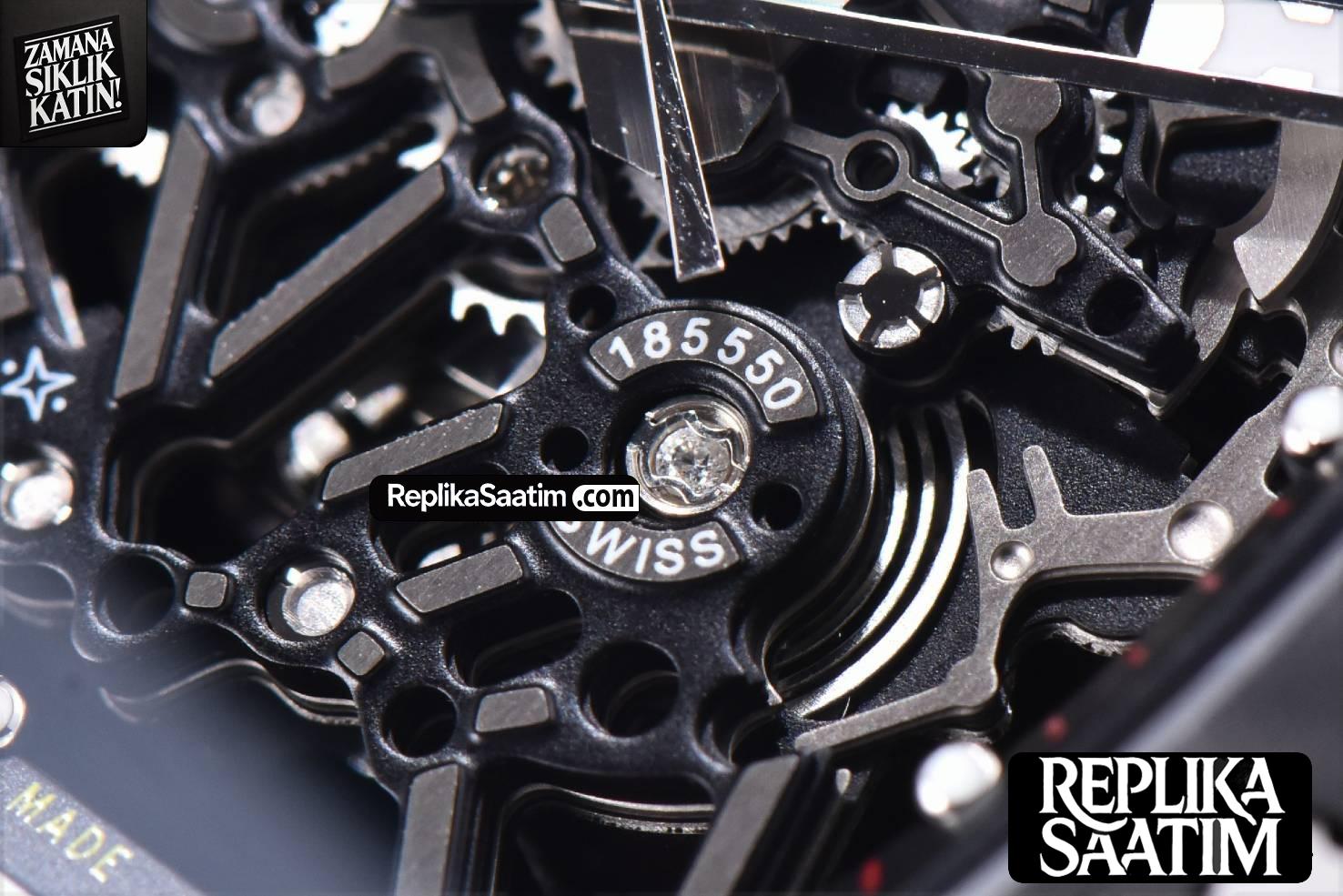 RM035-02 KVF Skeleton Dial Red on Red Rubber Strap MIYOTA8215 V3 -09