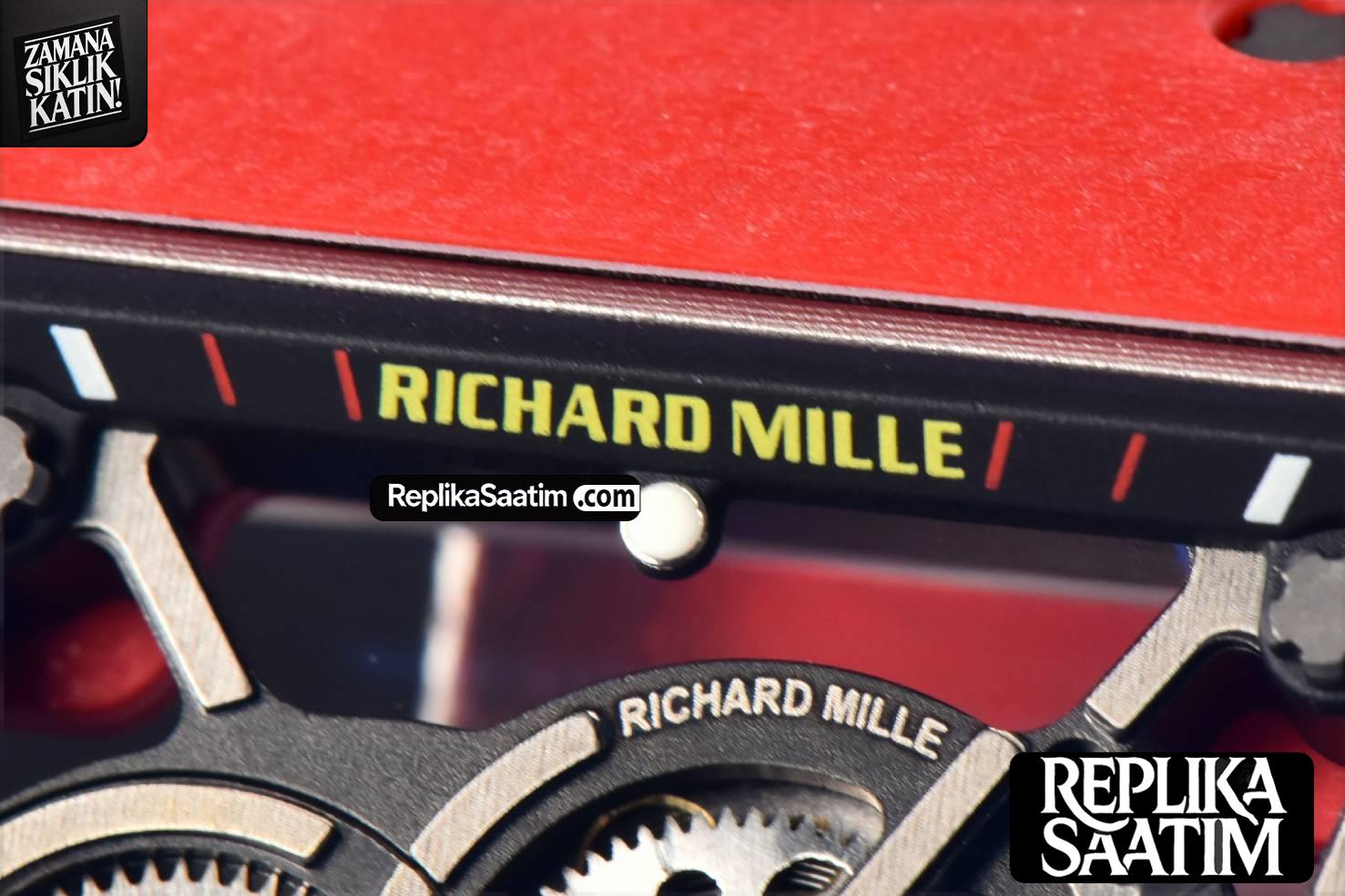 RM035-02 Real NTPT ZF Red Skeleton Dial Red Rubber Strap RMAL1 Clone -04