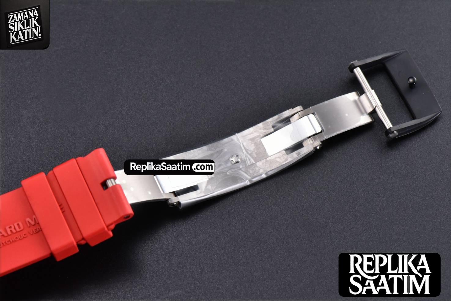 RM035-02 Real NTPT ZF Red Skeleton Dial Red Rubber Strap RMAL1 Clone -30