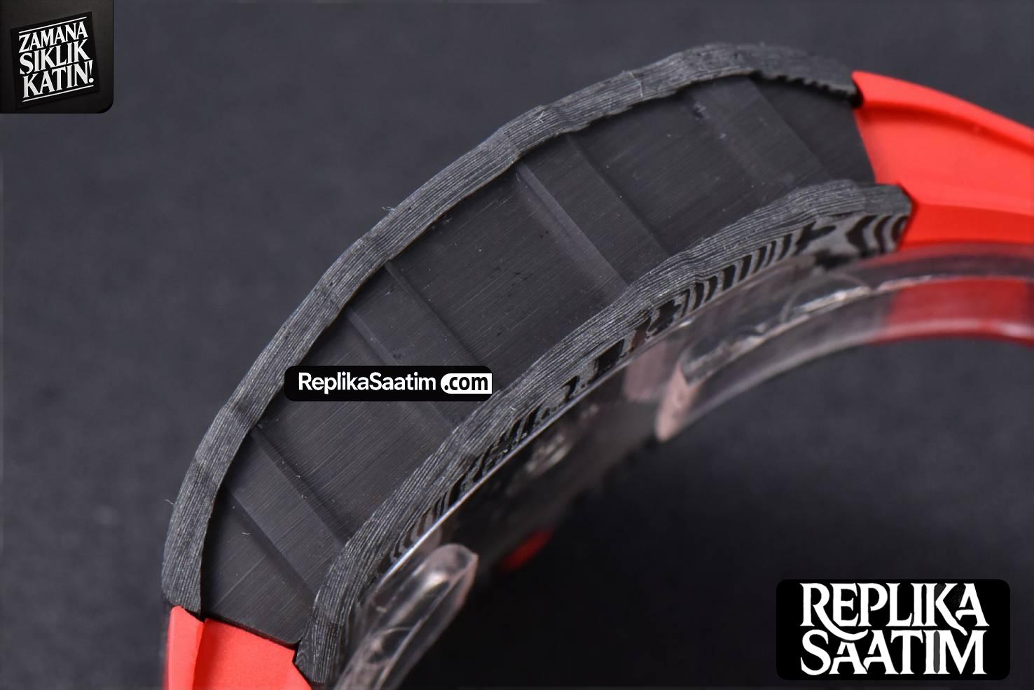RM035-02 Real NTPT ZF Skeleton Dial on Red Rubber Strap NH05A V5 -12
