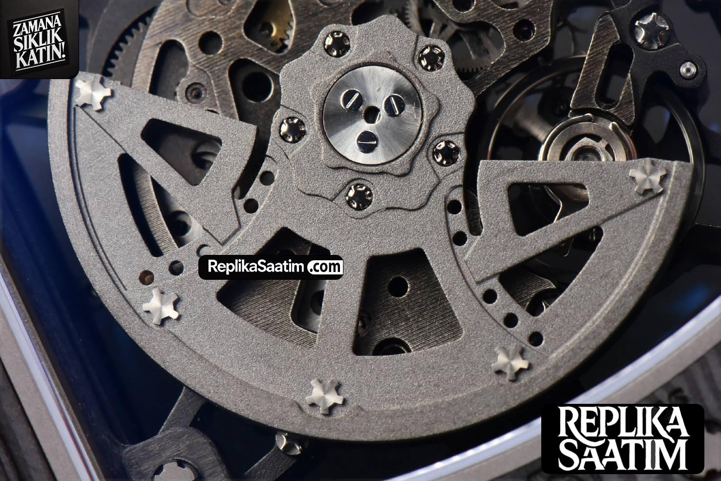 RM035-02 Real NTPT ZF Skeleton Dial Red Rubber Strap NH05A -23