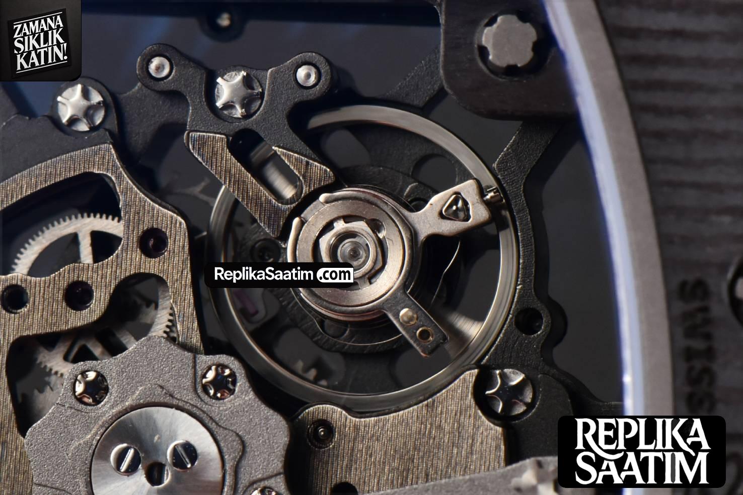 RM035-02 Real NTPT ZF Skeleton Dial Red Rubber Strap NH05A -24