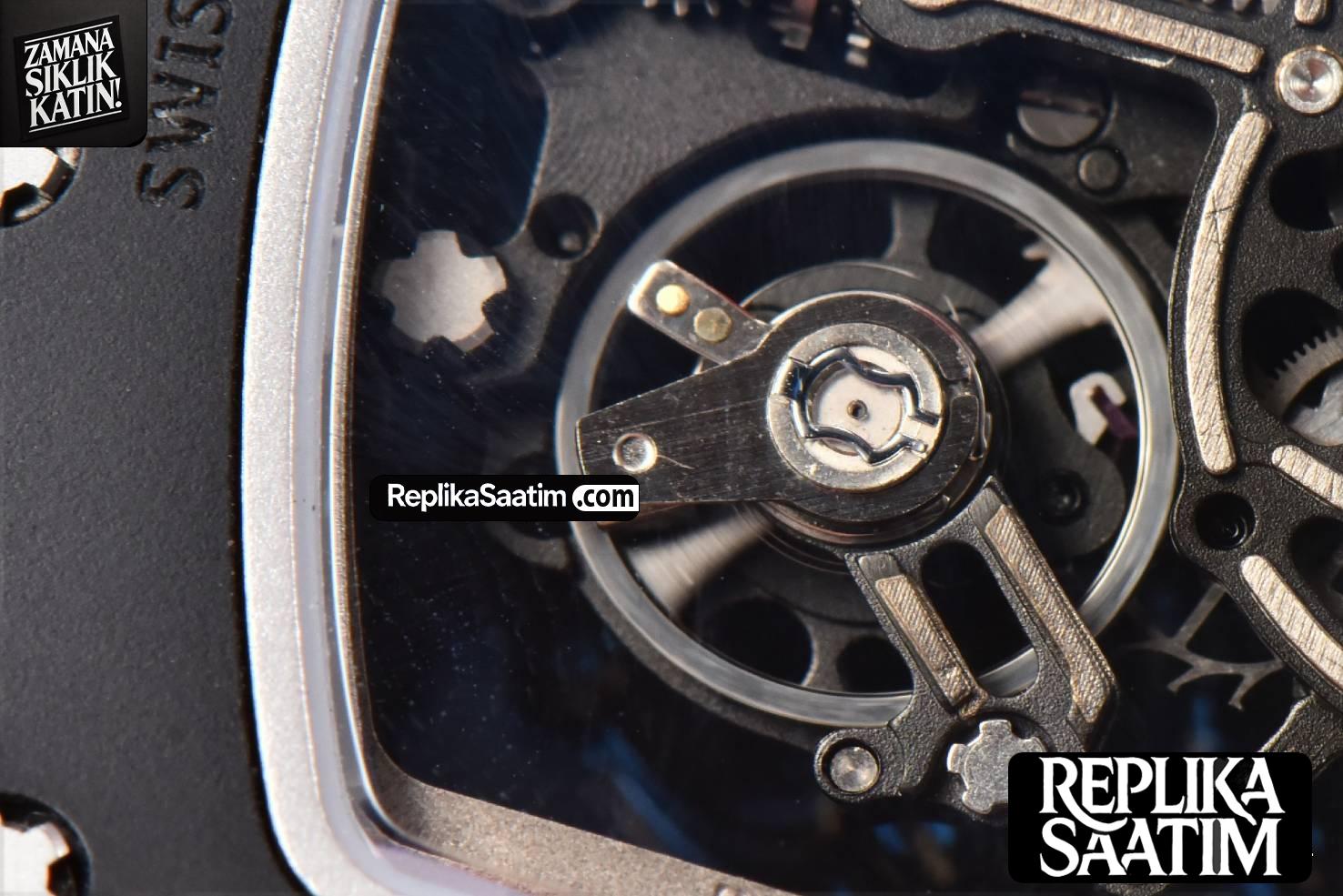 RM055 42.7mm BBRF Black NTPT White Skeleton Dial White Rubber Strap RMUL2 -29