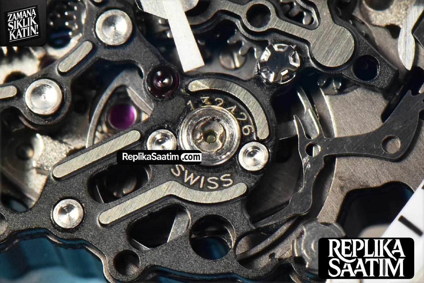 RM055 42.7mm Bubba Watson ZF Black NTPT White Skeleton Dial Blue Rubber Strap NH05 V6 -07