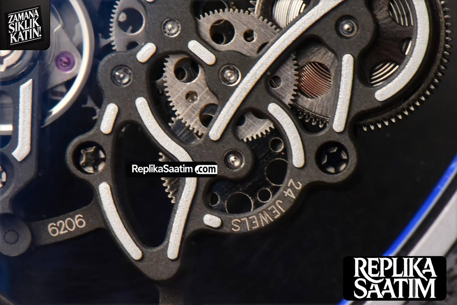 RM055 NTPT ZF Black Bezel Red Crown on Red Rubber Strap RMUL2 Super Clone V6 -25