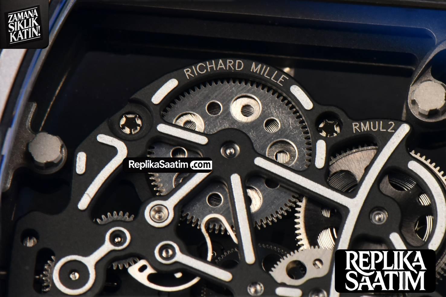 RM055 NTPT ZF White Bezel Black Crown on Black Rubber Strap RMUL2 Super Clone V6 -17