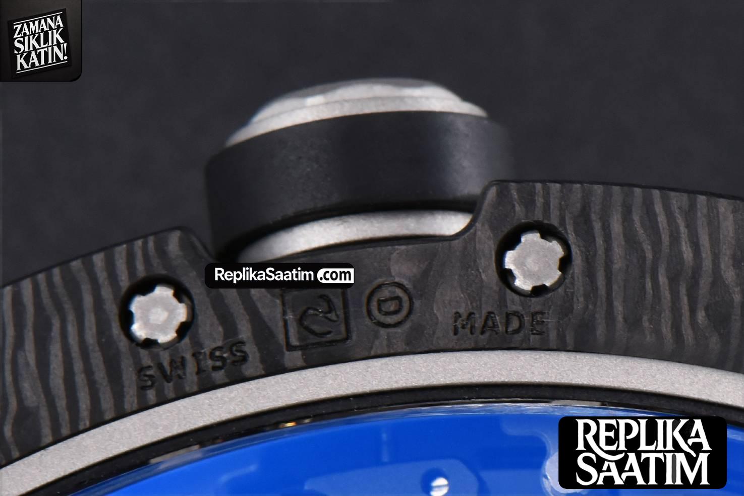 RM055 NTPT ZF White Bezel Black Crown on Black Rubber Strap RMUL2 Super Clone V6 -22