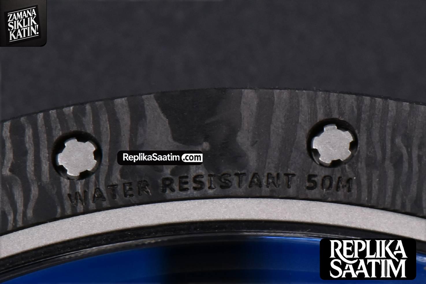 RM055 NTPT ZF White Bezel Black Crown on Black Rubber Strap RMUL2 Super Clone V6 -23