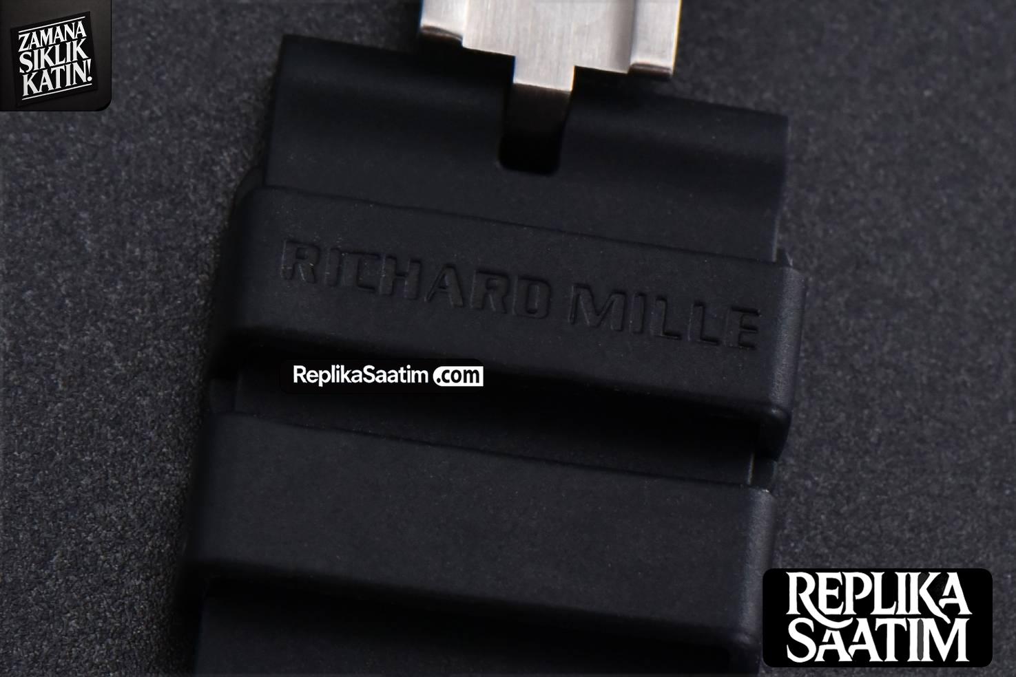 RM055 NTPT ZF White Bezel Black Crown on Black Rubber Strap RMUL2 Super Clone V6 -26