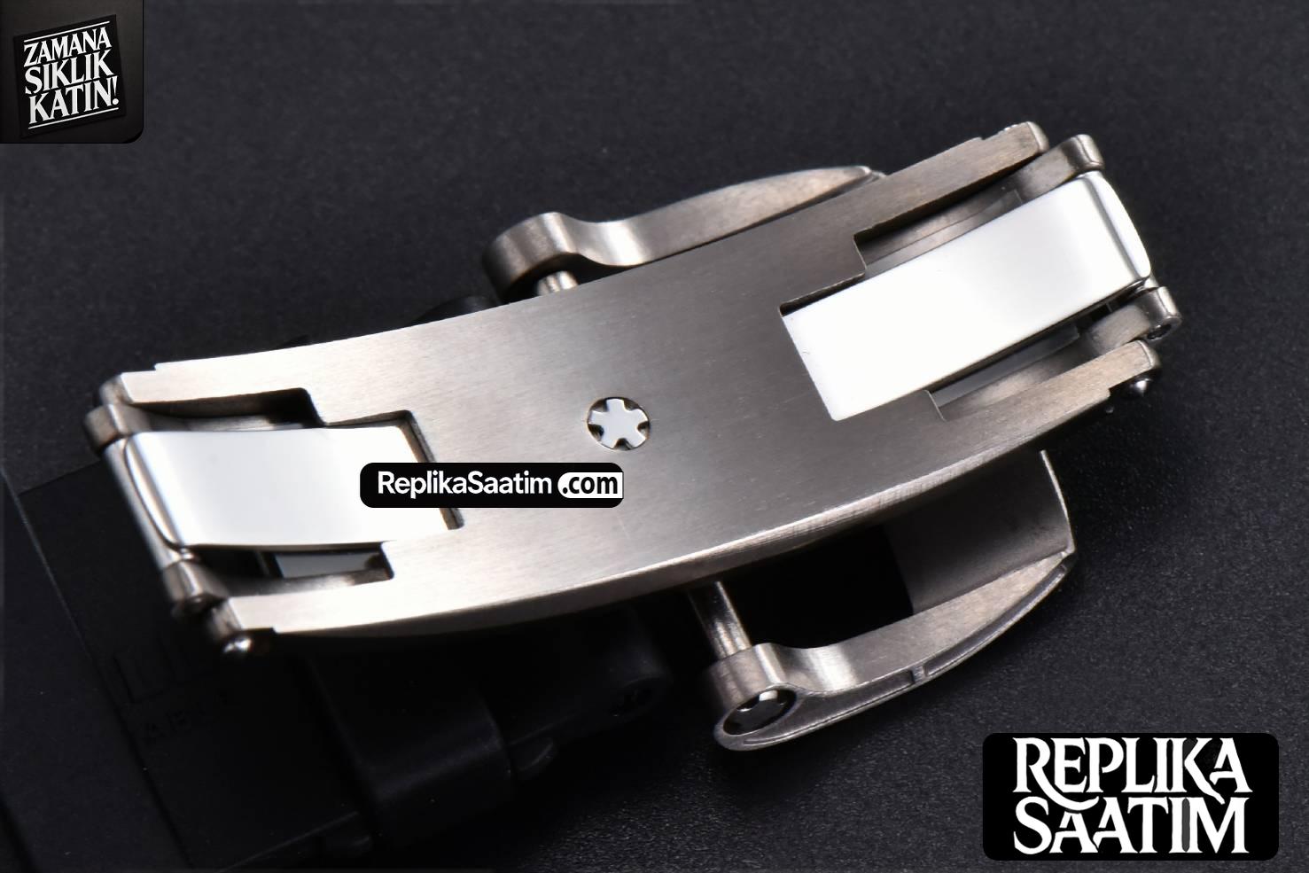 RM055 NTPT ZF White Bezel Black Crown on Black Rubber Strap RMUL2 Super Clone V6 -31