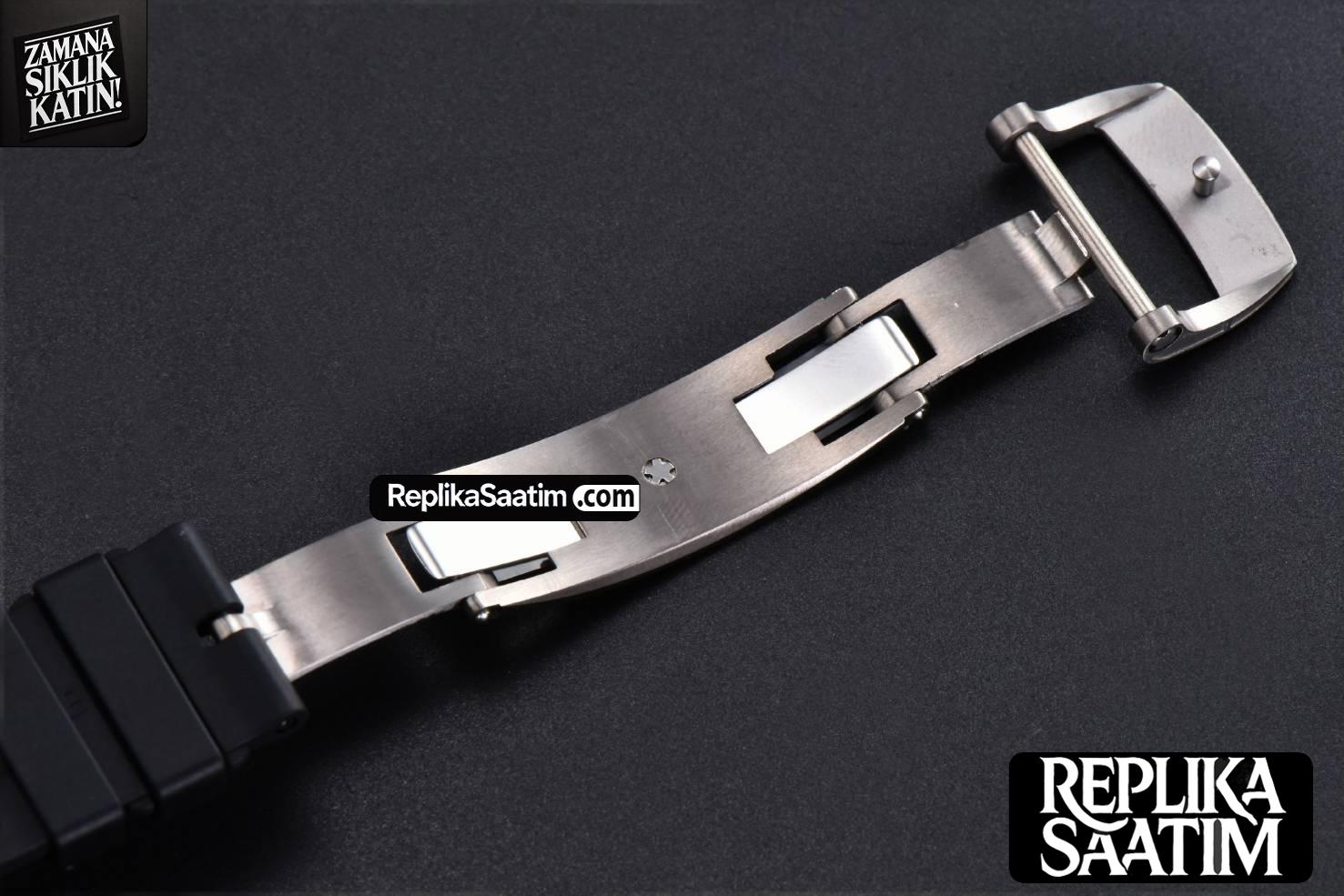 RM055 NTPT ZF White Bezel Black Crown on Black Rubber Strap RMUL2 Super Clone V6 -32