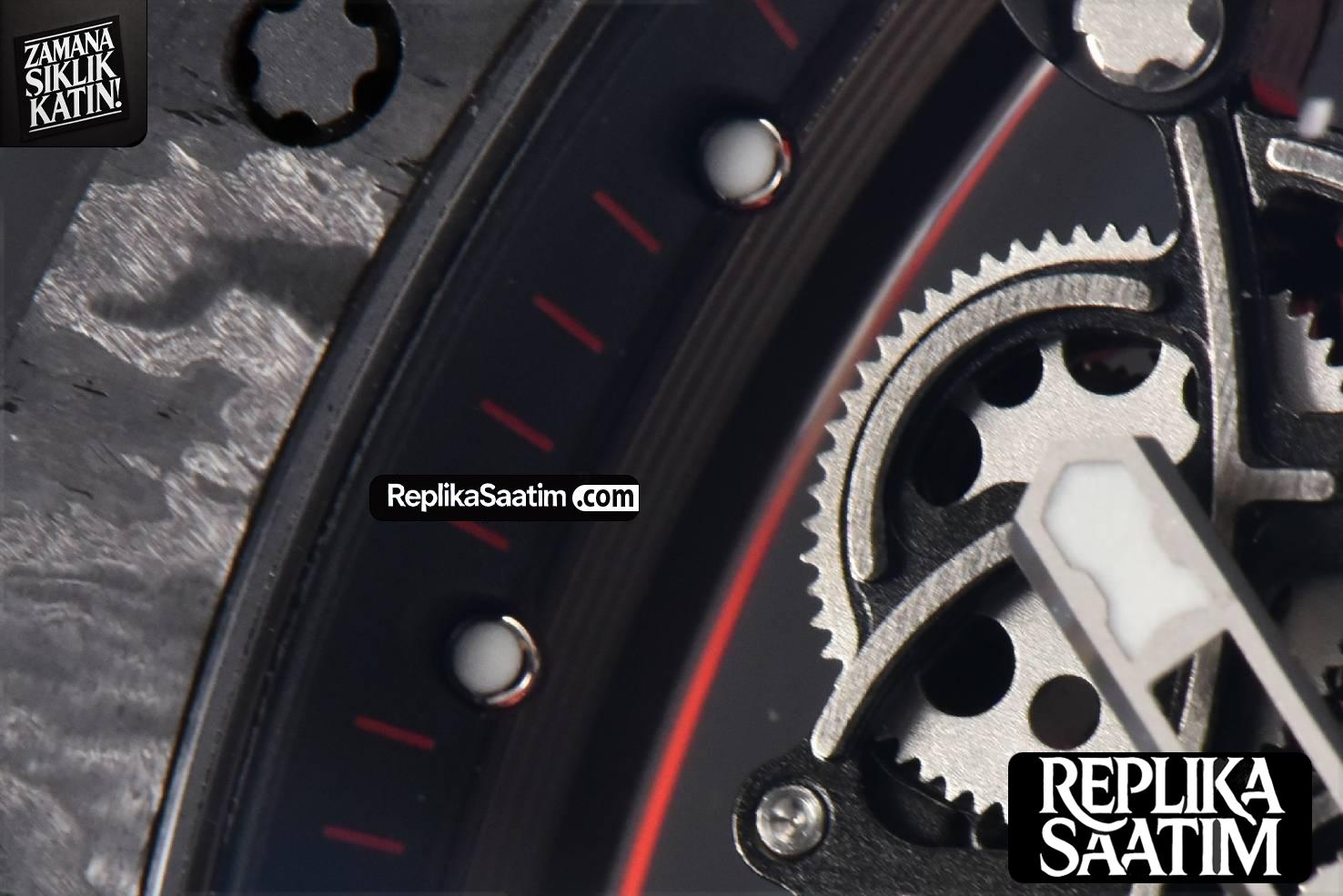 RM055 Real NTPT 42.7mm BBRF Red Skeleton Dial Red Rubber Strap RMUL2 -07