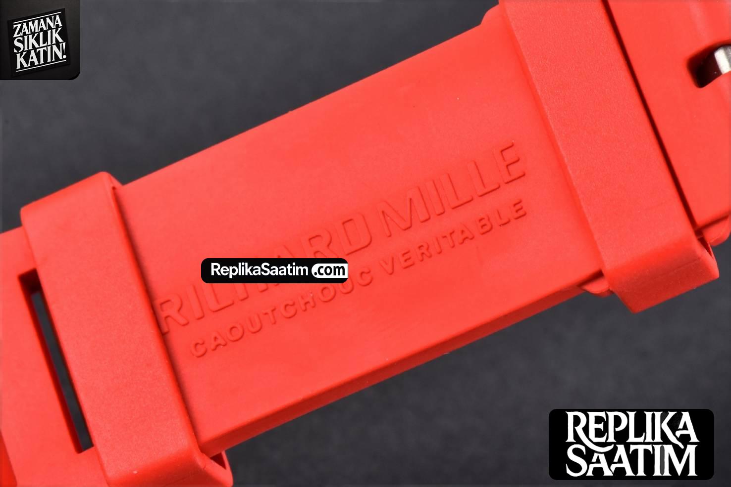 RM055 Real NTPT 42.7mm BBRF Red Skeleton Dial Red Rubber Strap RMUL2 -24