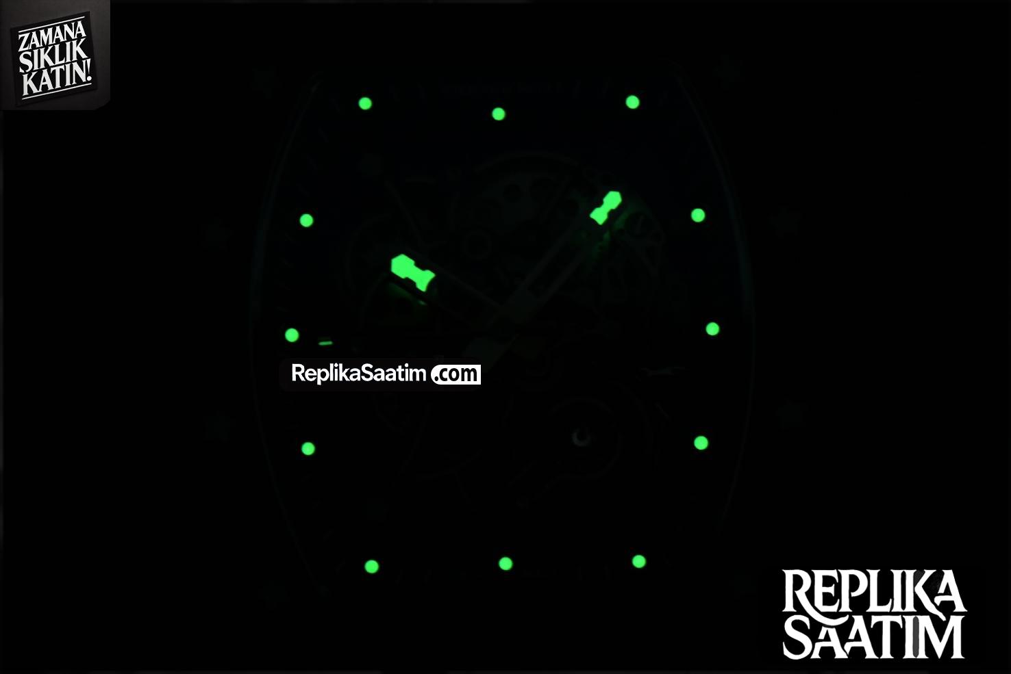 RM055 Real NTPT 42mm RMF White Skeleton Dial Black Rubber Strap RMUL2 -33