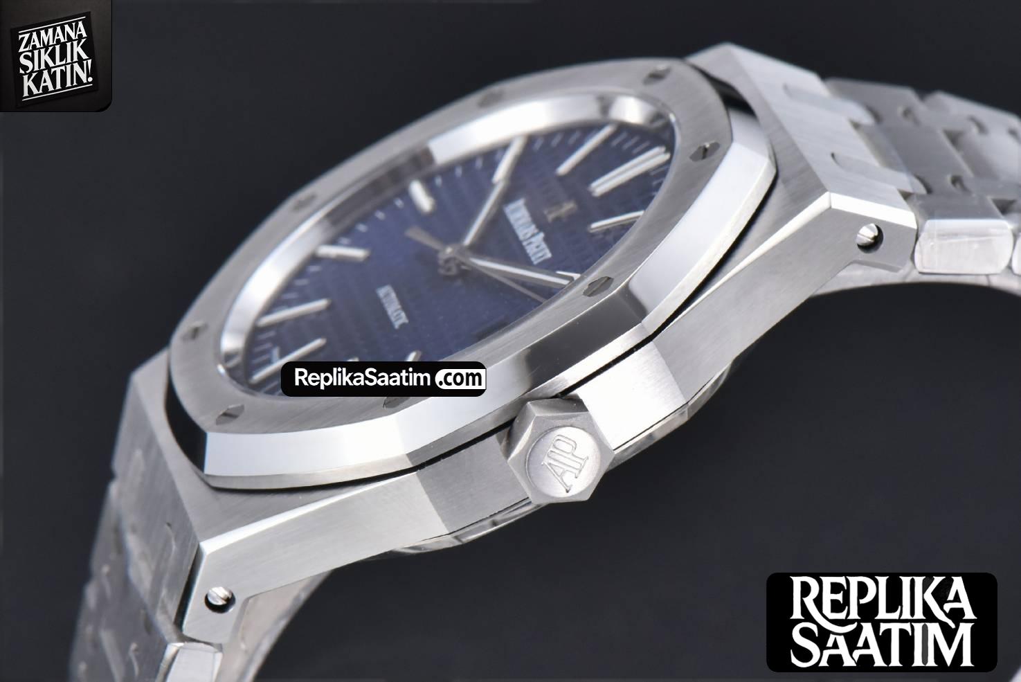 Royal Oak 15400 41mm IPF Blue Textured Dial SS Bracelet SA3120 -11