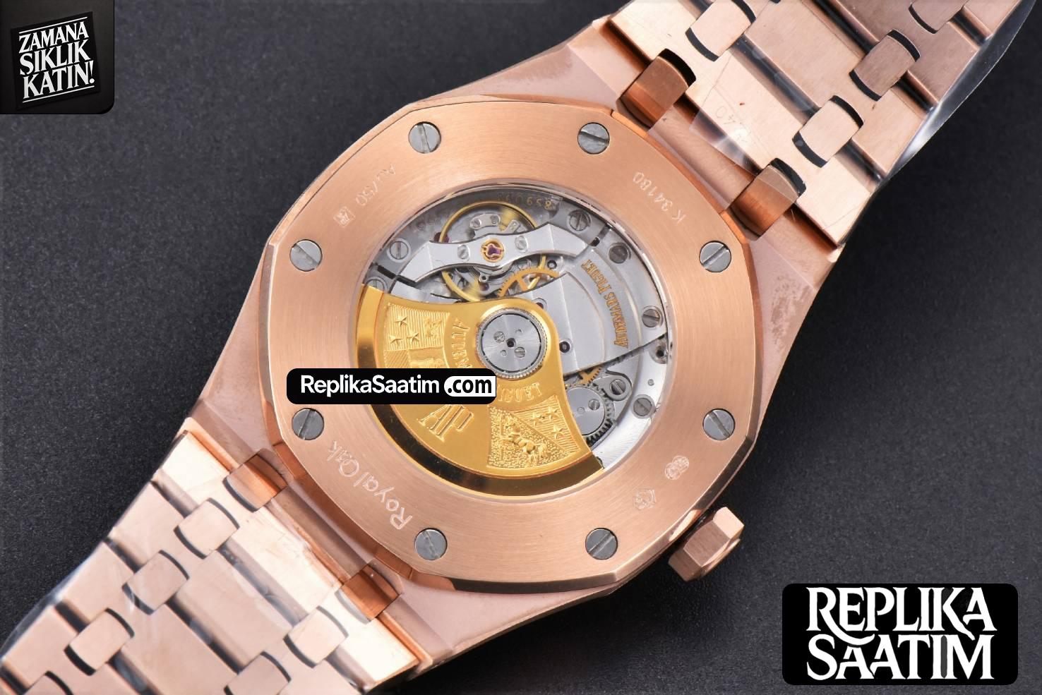 Royal Oak 15400 41mm RG IPF Blue Textured Dial RG Bracelet SA3120 -17