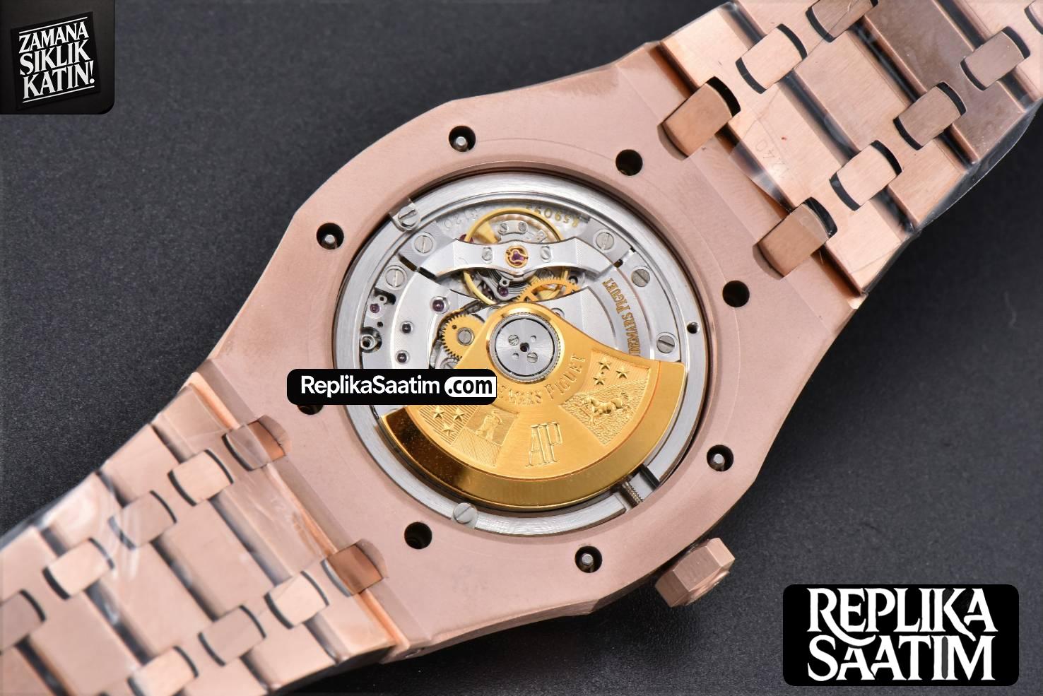 Royal Oak 15400 41mm RG IPF Blue Textured Dial RG Bracelet SA3120 -20