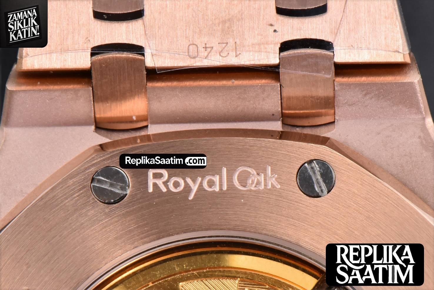 Royal Oak 15400 41mm RG IPF Blue Textured Dial RG Bracelet SA3120 -27