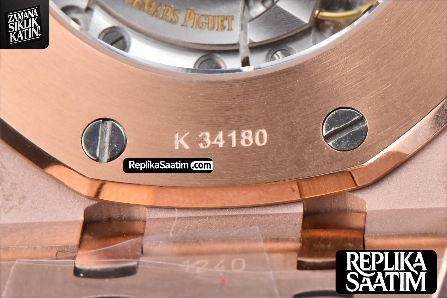 Royal Oak 15400 41mm RG IPF Blue Textured Dial RG Bracelet SA3120 -28
