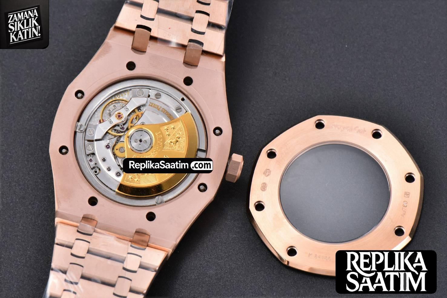 Royal Oak 15400 41mm RG IPF White Textured Dial RG Bracelet SA3120 -18