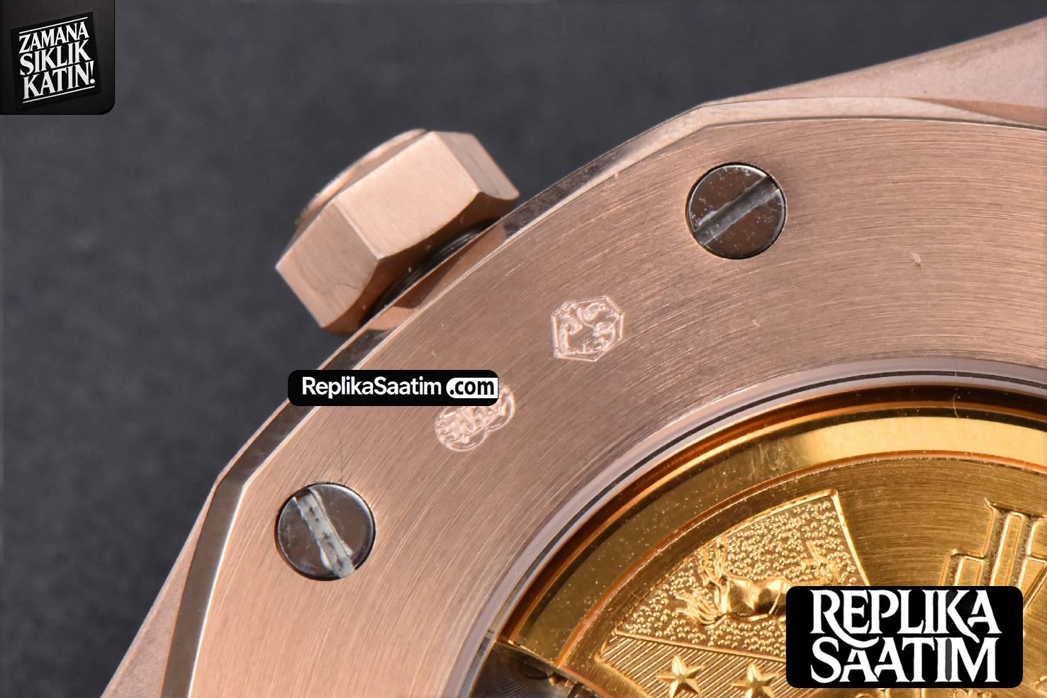 Royal Oak 15400 41mm RG IPF White Textured Dial RG Bracelet SA3120 -27