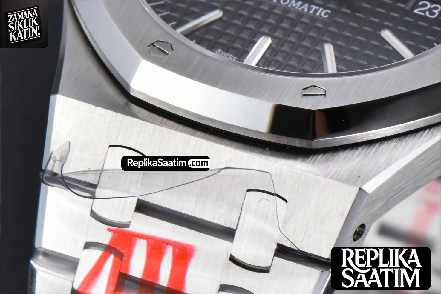 Royal Oak 15400 ORF 41MM Black Textured Dial SS Bracelet A3120 Super Clone -10