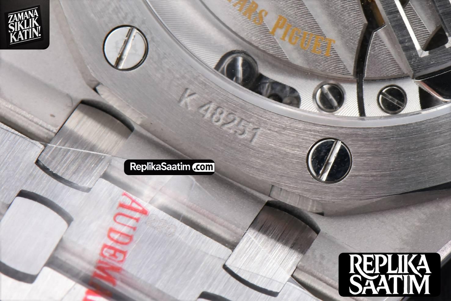 Royal Oak 15400 ORF 41MM Black Textured Dial SS Bracelet A3120 Super Clone -26