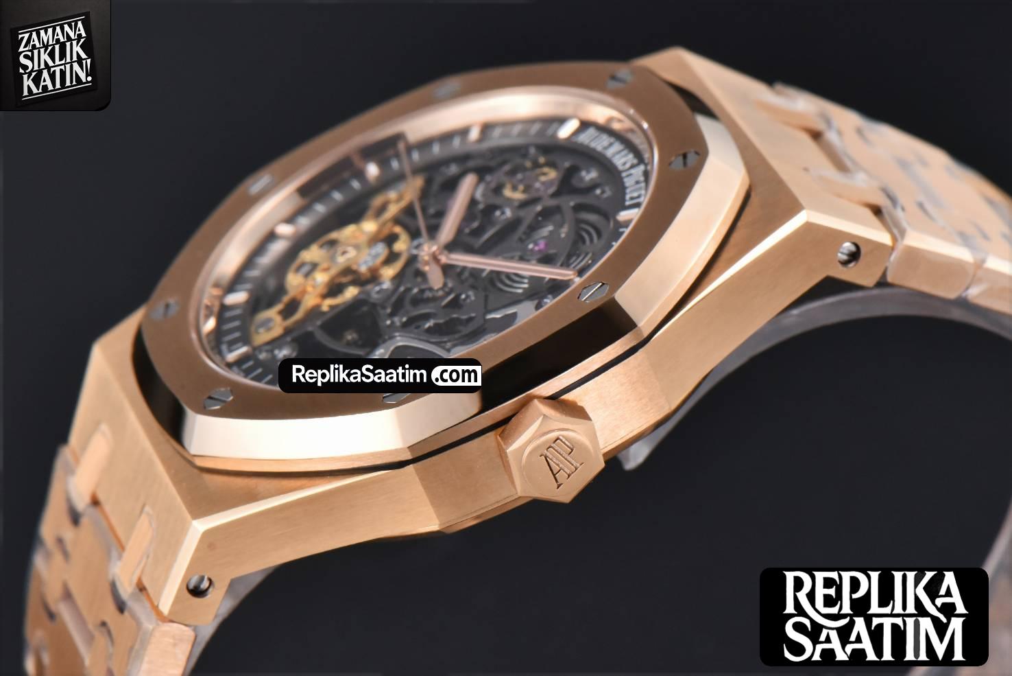Royal Oak 15407 RG 41mm ZF Skeleton Dial  RG Bracelet A3132 -10