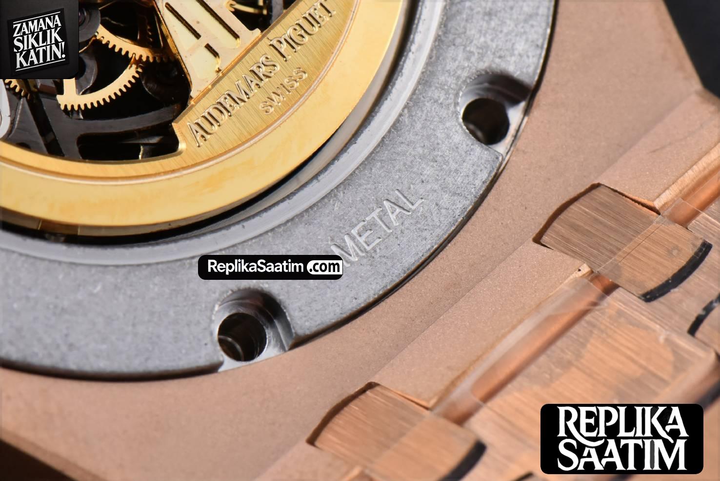 Royal Oak 15407 RG 41mm ZF Skeleton Dial  RG Bracelet A3132 -24