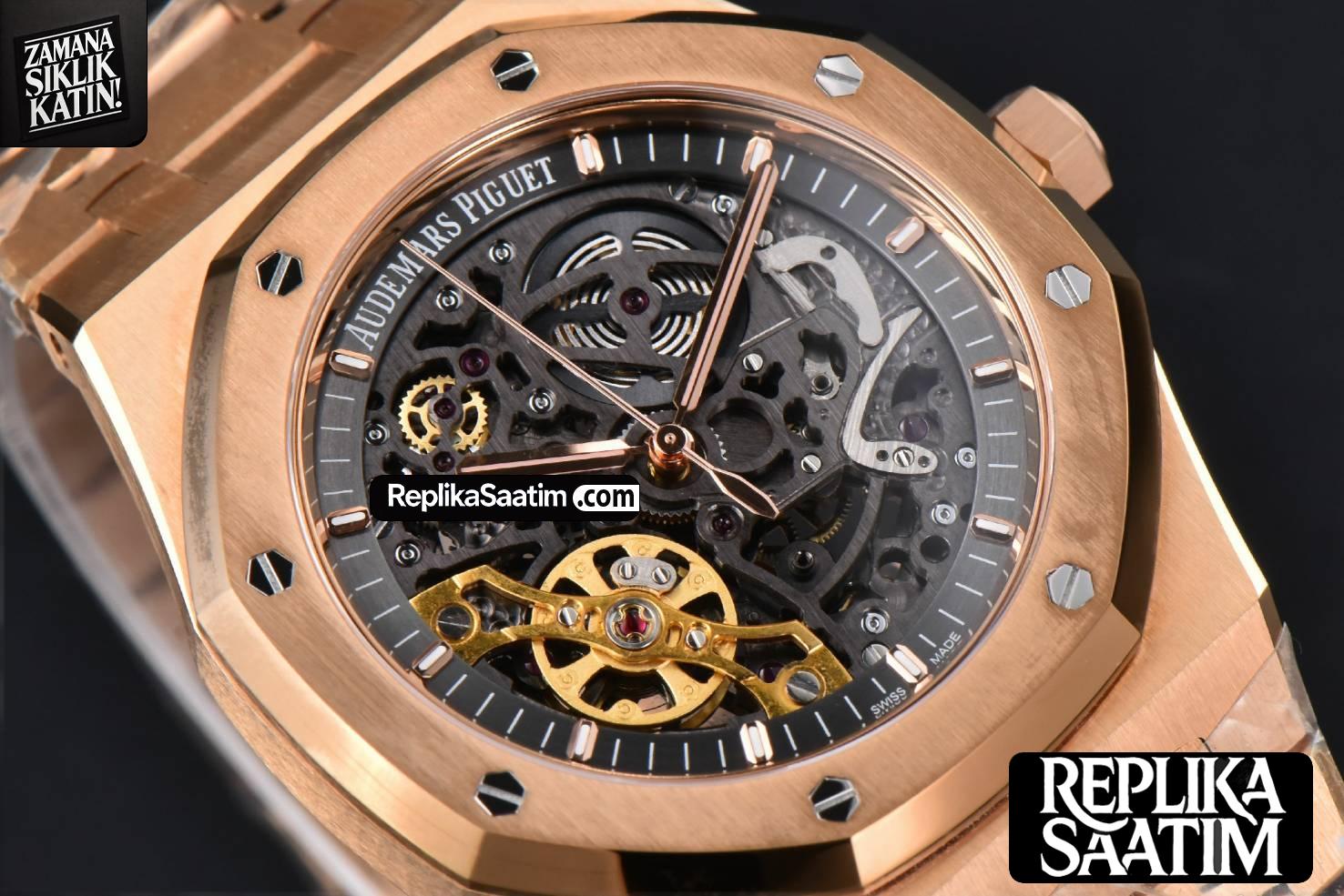 Royal Oak 15407OR 41mm ZF RG Skeleton Dial A3132 -13