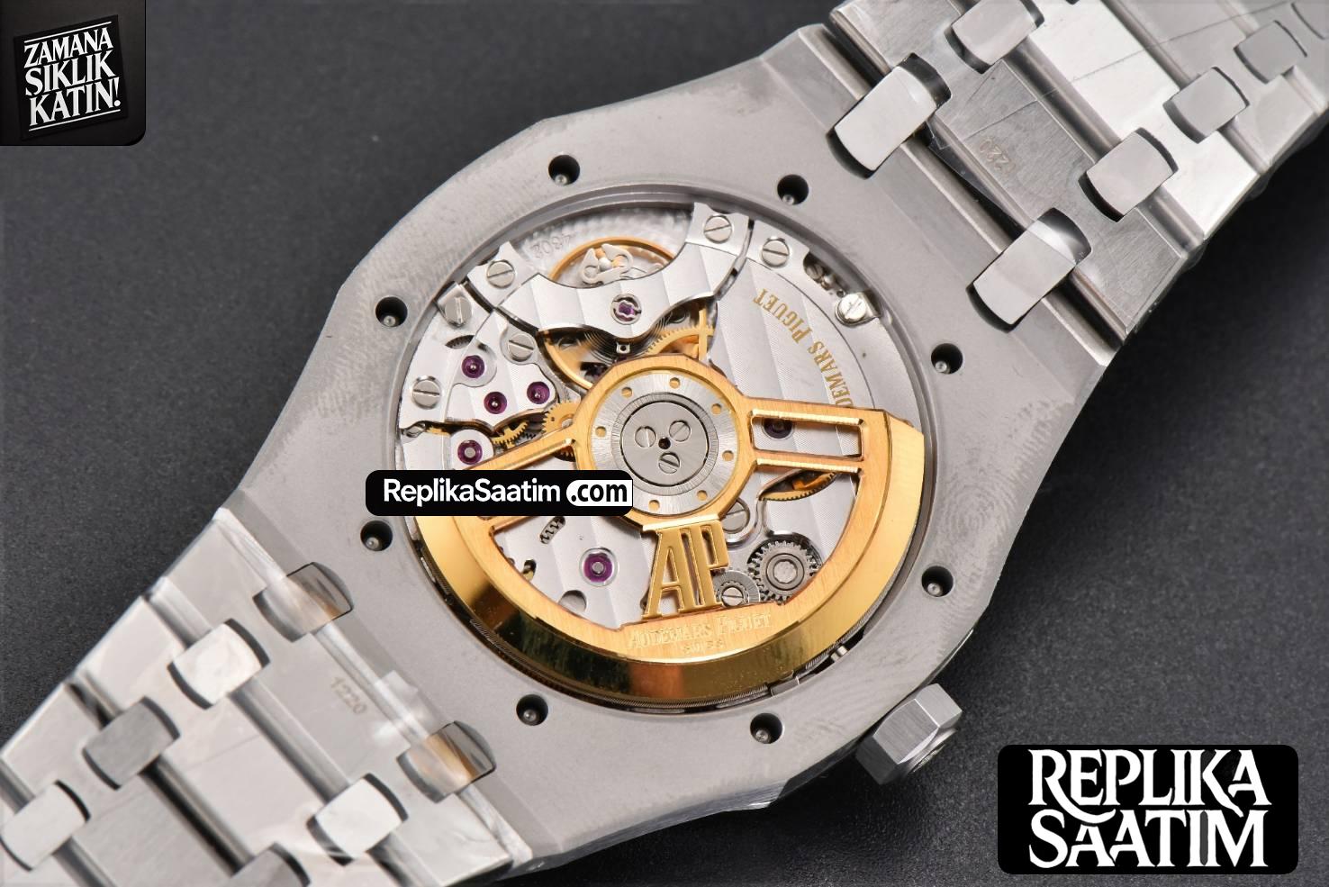Royal Oak 15500 41mm APSF Black Textured Dial SS Bracelet A4302 -19