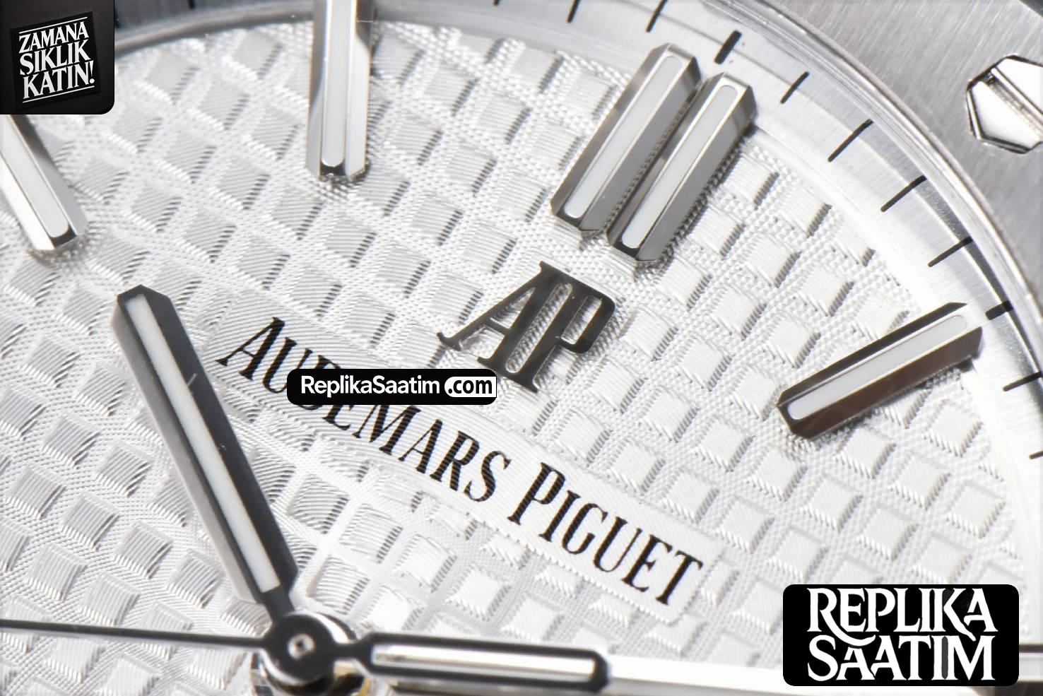 Royal Oak 15500 APSF 41MM White Textured Dial SS Bracelet A4302 -05