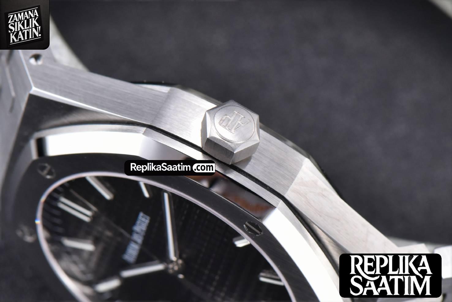Royal Oak 15500 OMF 41MM Black Textured Dial SS Bracelet MIYOTA 9015 V2 -10