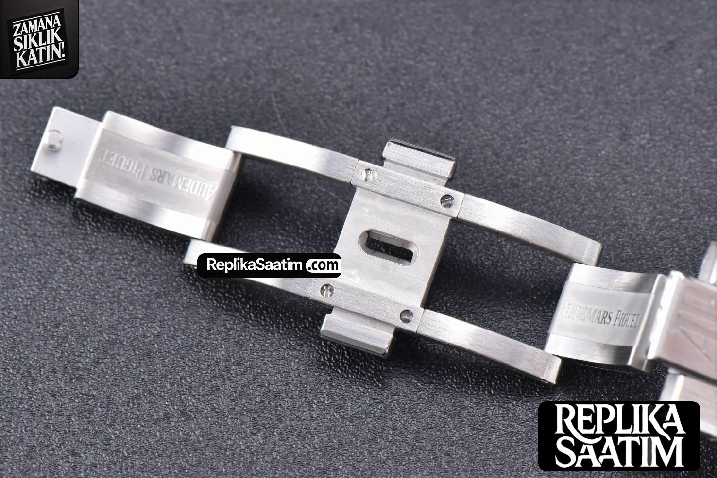 Royal Oak 15500 OMF 41MM Black Textured Dial SS Bracelet MIYOTA 9015 V2 -24