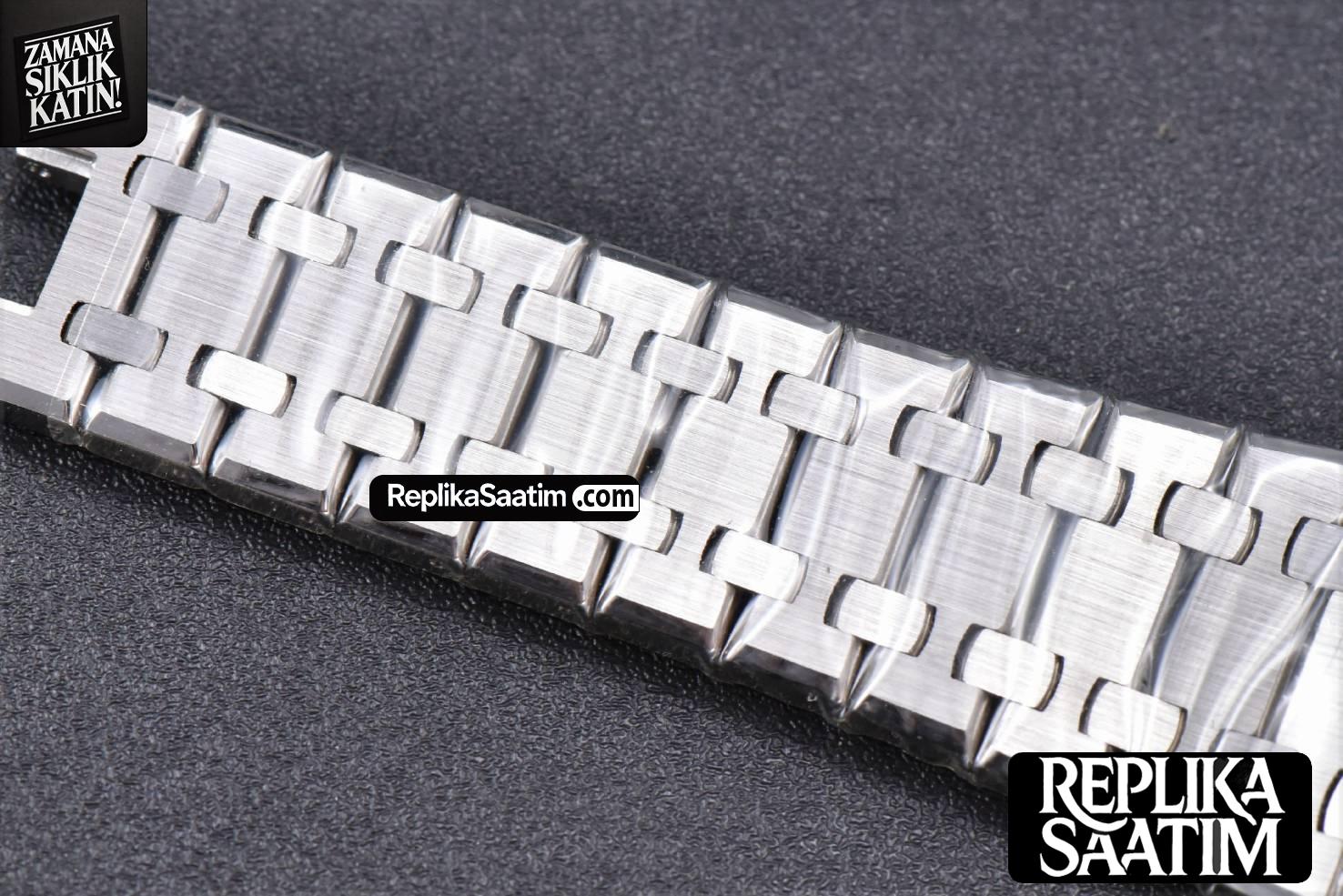 Royal Oak 15500 OMF 41MM Blue Textured Dial SS Bracelet MIYOTA 9015 V2 -22