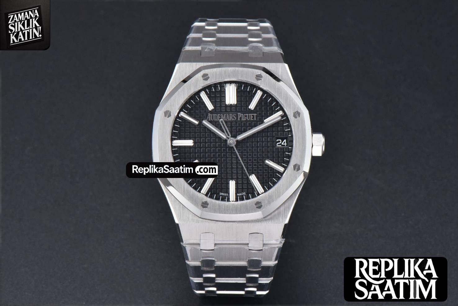 Royal Oak 15510 41mm ’50th Anniversary’ ZF Black Dial SS Bracelet SA4302 -02