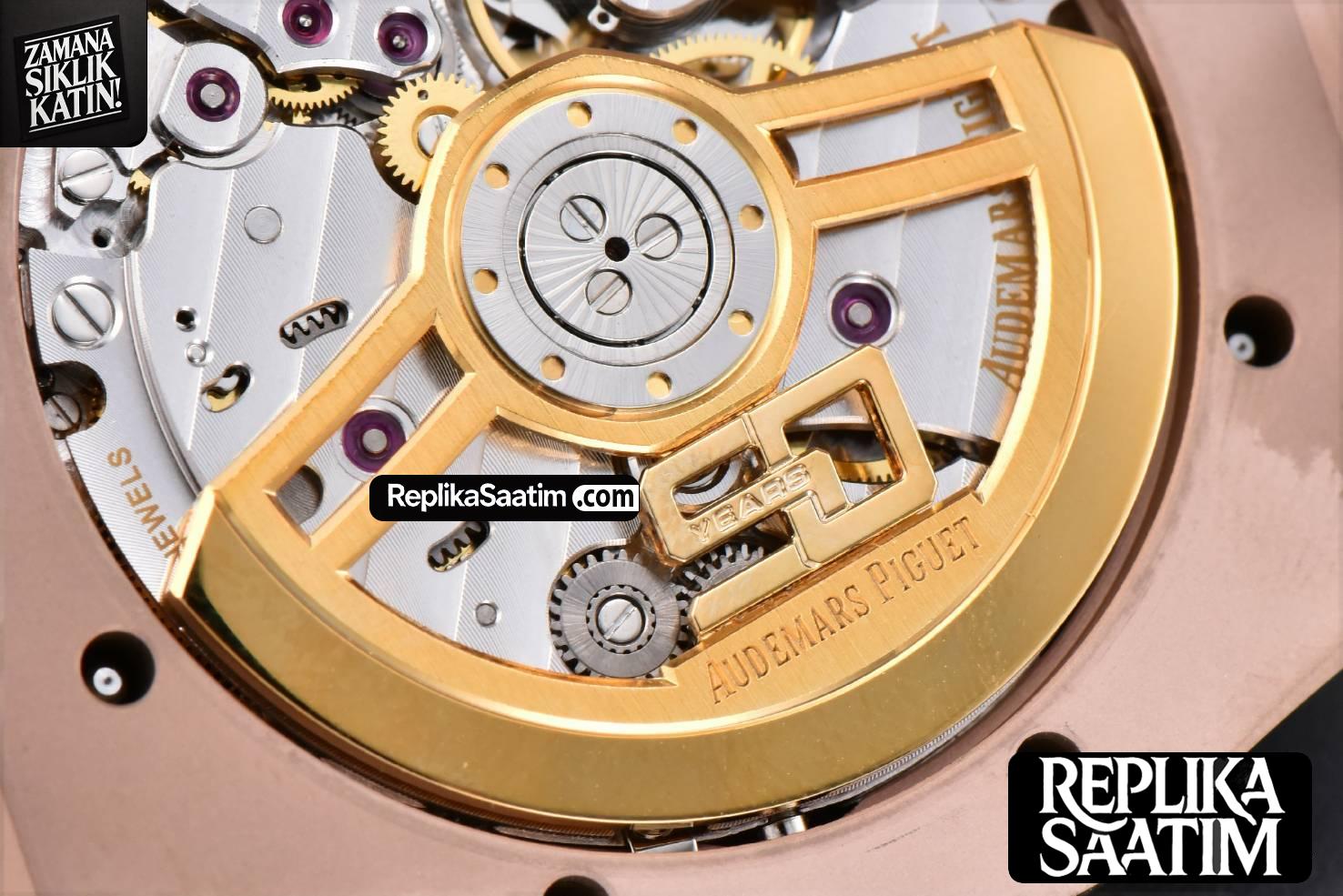 Royal Oak 15510 “50th Anniversary” APSF 41MM RG Blue Dial RG Bracelet SA4302 Super Clone -19