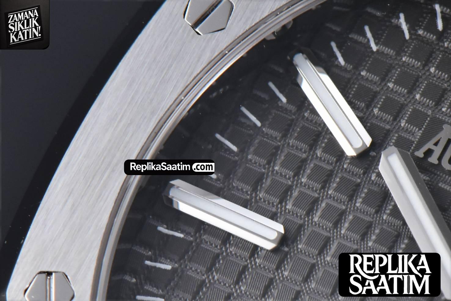 Royal Oak 15510 “50th Anniversary” APSF 41MM SS Gray Dial SS Bracelet SA4302 Super Clone -04