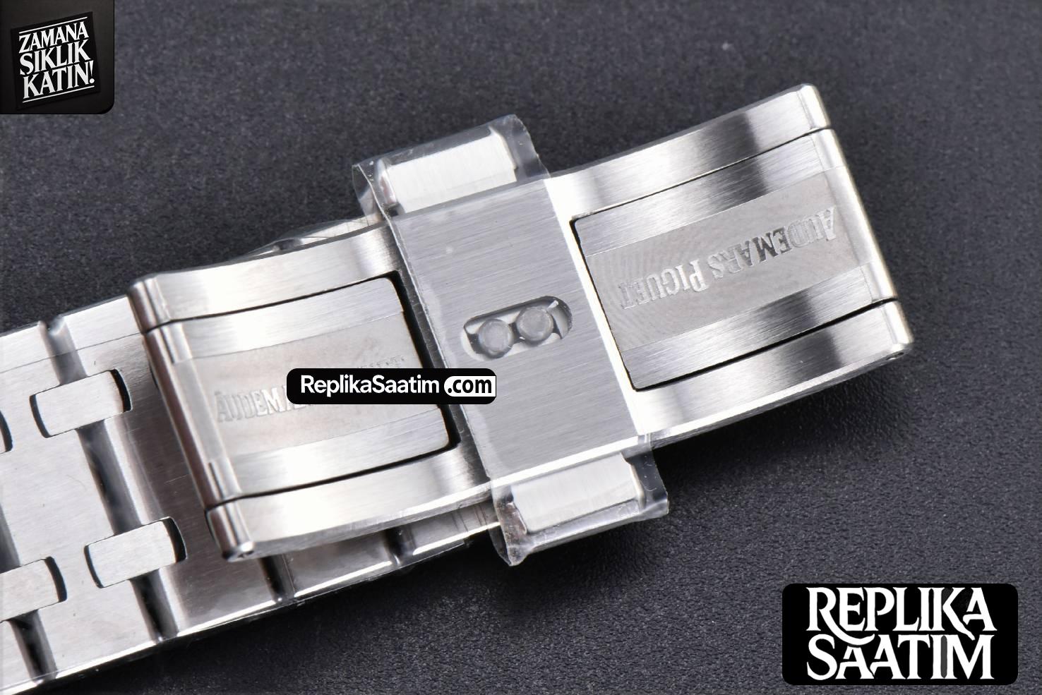 Royal Oak 15510 “50th Anniversary” APSF 41MM SS Gray Dial SS Bracelet SA4302 Super Clone -27