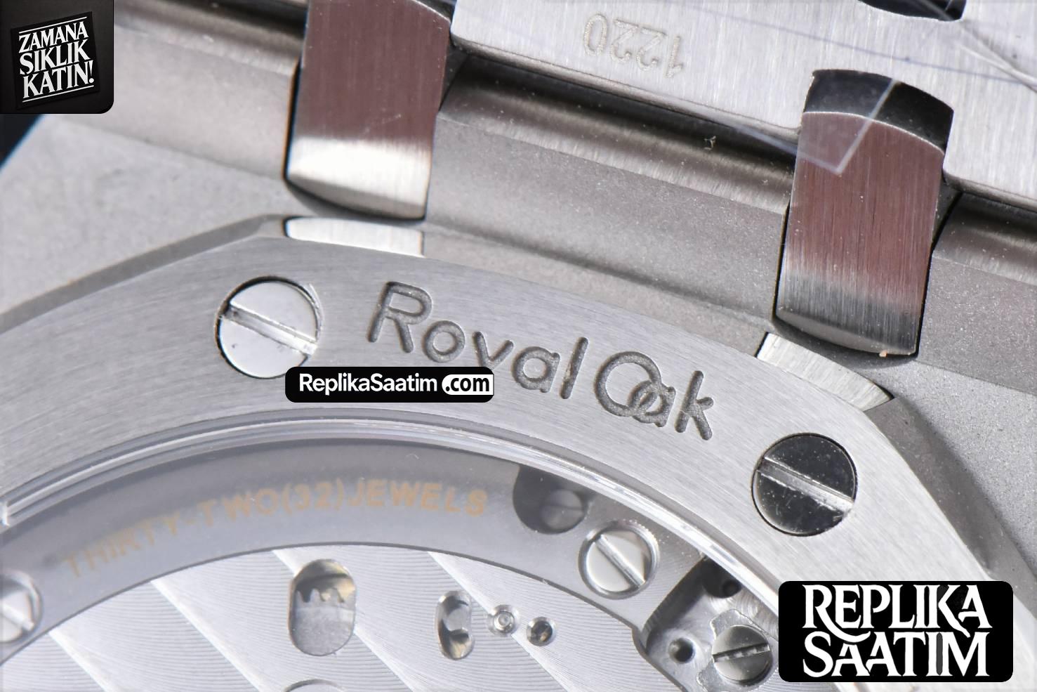 Royal Oak 15510 “50th Anniversary” APSF 41MM SS White Dial SS Bracelet SA4302 Super Clone -15