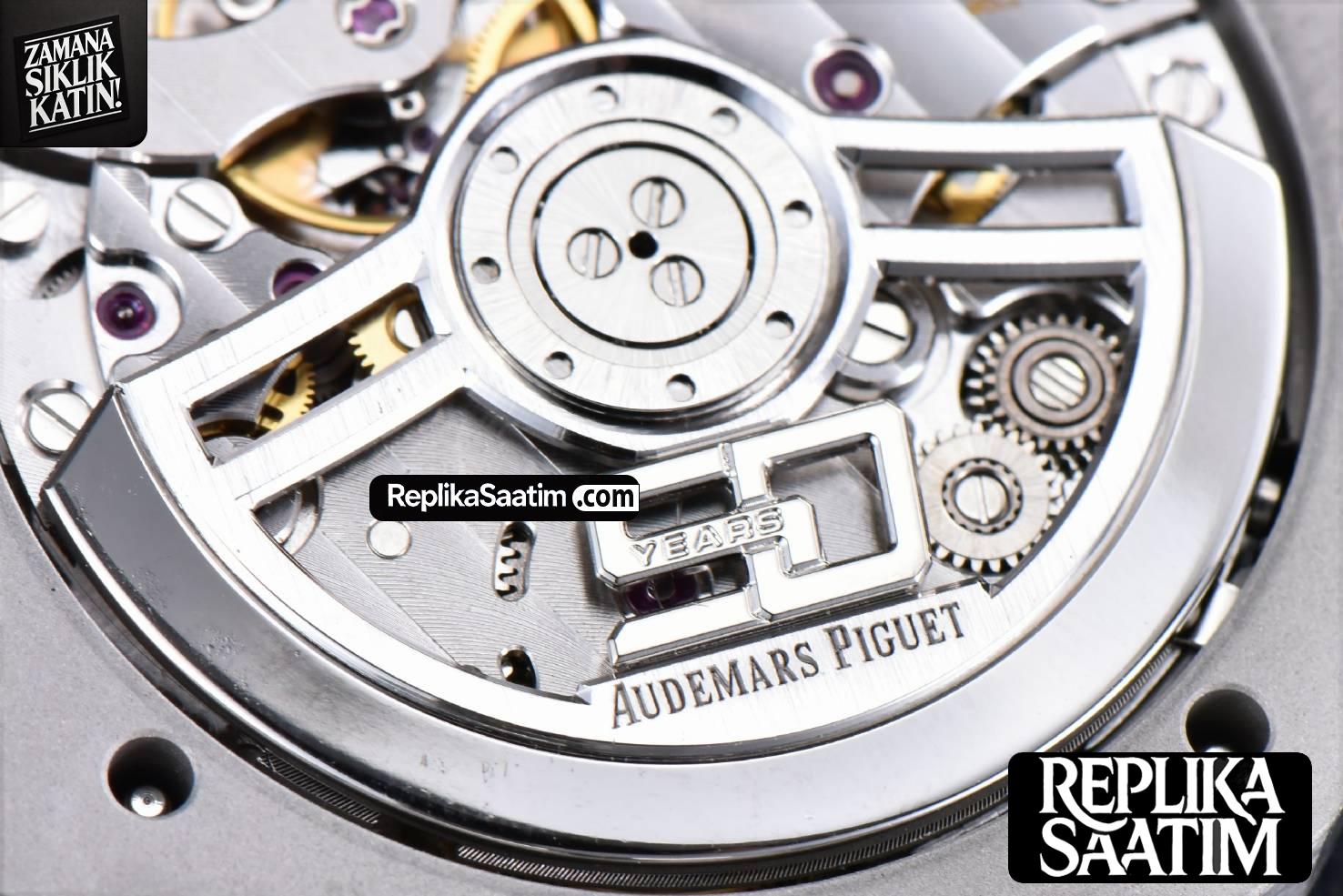 Royal Oak 15510 “50th Anniversary” APSF 41MM SS White Dial SS Bracelet SA4302 Super Clone -22