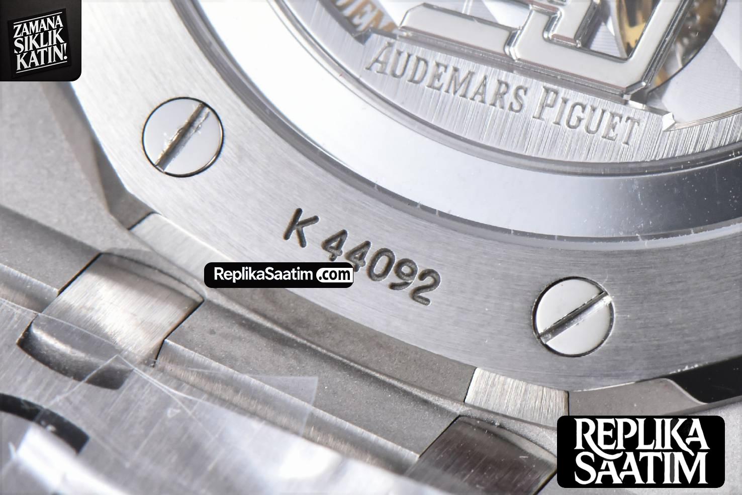 Royal Oak 15510 “50th Anniversary” APSF 41MM SS White Dial SS Bracelet SA4302 Super Clone -30