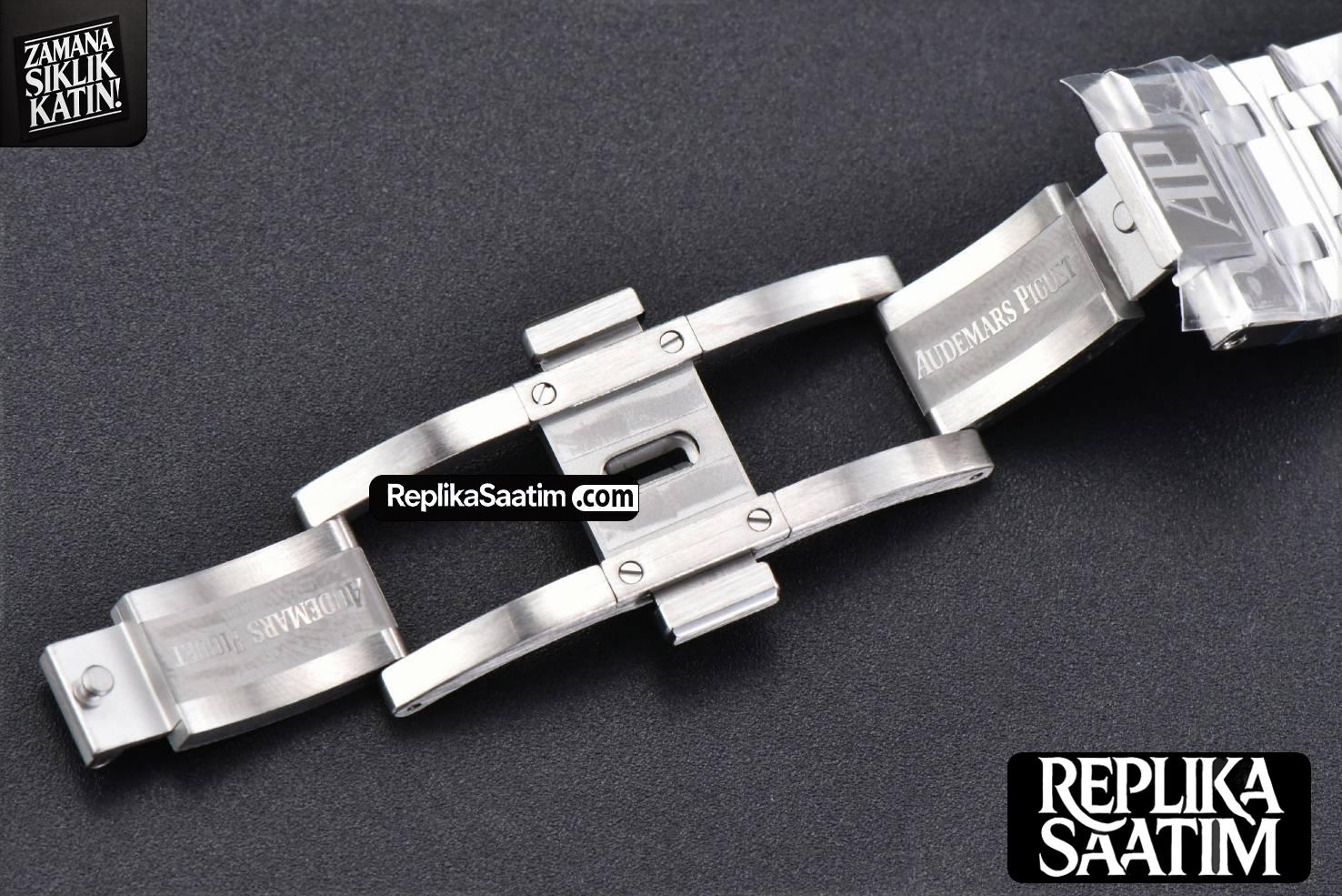 Royal Oak 15510 “50th Anniversary” ORF 41MM SS Green Dial SS Bracelet SA4302 -29
