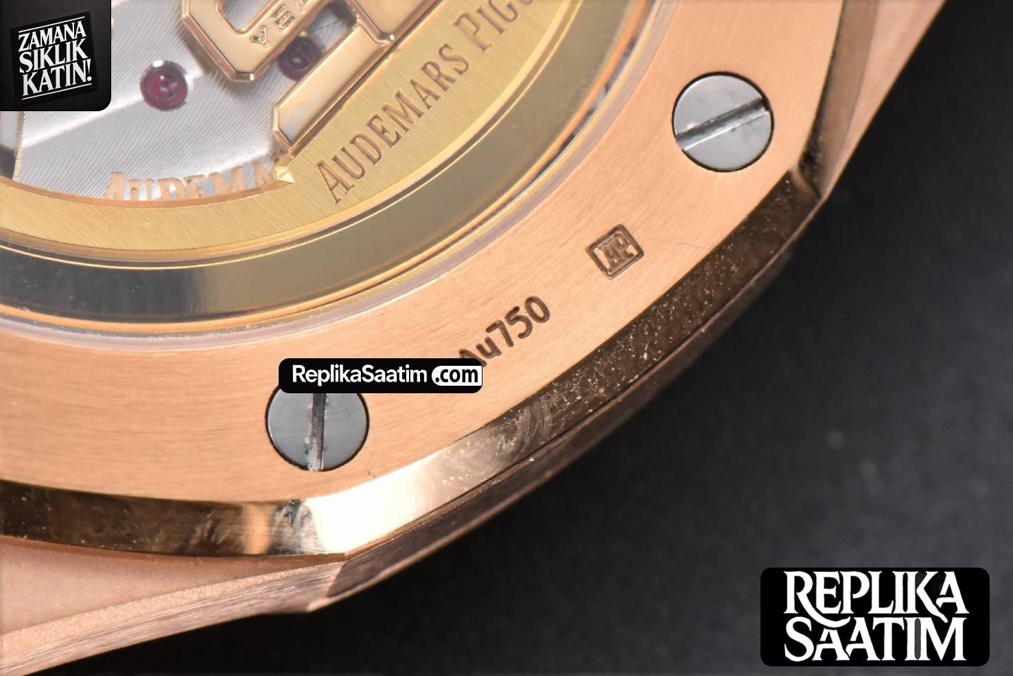 Royal Oak 39MM RG 16202 “50th Anniversary” ZF Gray Textured Dial RG Bracelet A7121 -27