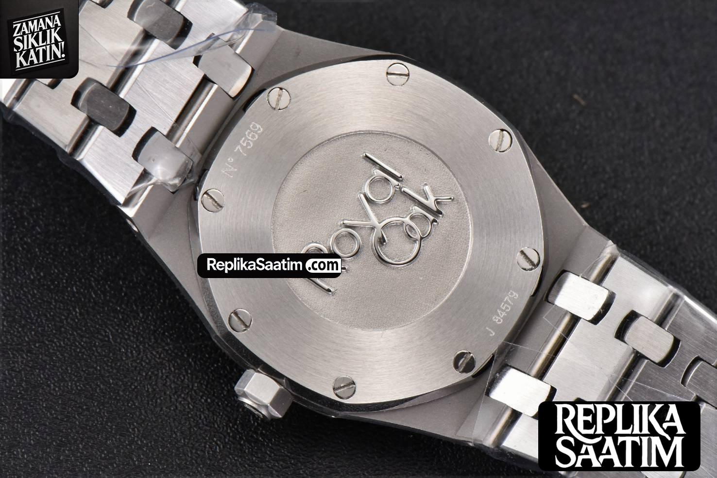 Royal Oak Ladies 33mm 8F White Dial SS Bracelet Swiss Quartz -16