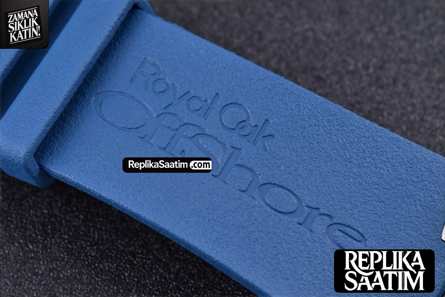 Royal Oak Offshore 26568PM JF 44MM  Blue Dial Blue Rubber Strap A3126 -21