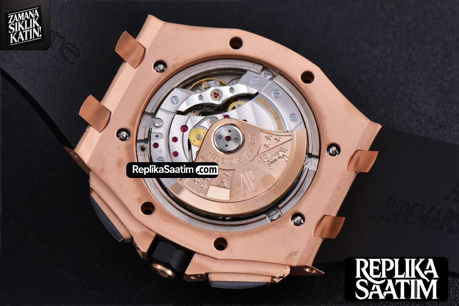 Royal Oak Offshore 44mm Black Ceramic Germany Edition JF Gray Dial Rubber Strap A3126 -21