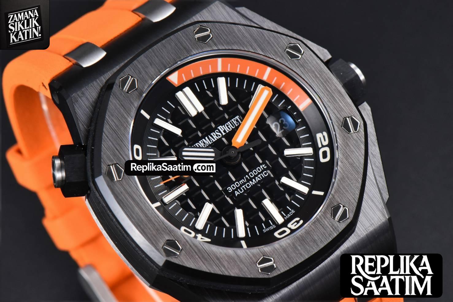 Royal Oak Offshore Diver 42mm IPF Black/Orange Dial Orange Rubber Strap MY9015 -12