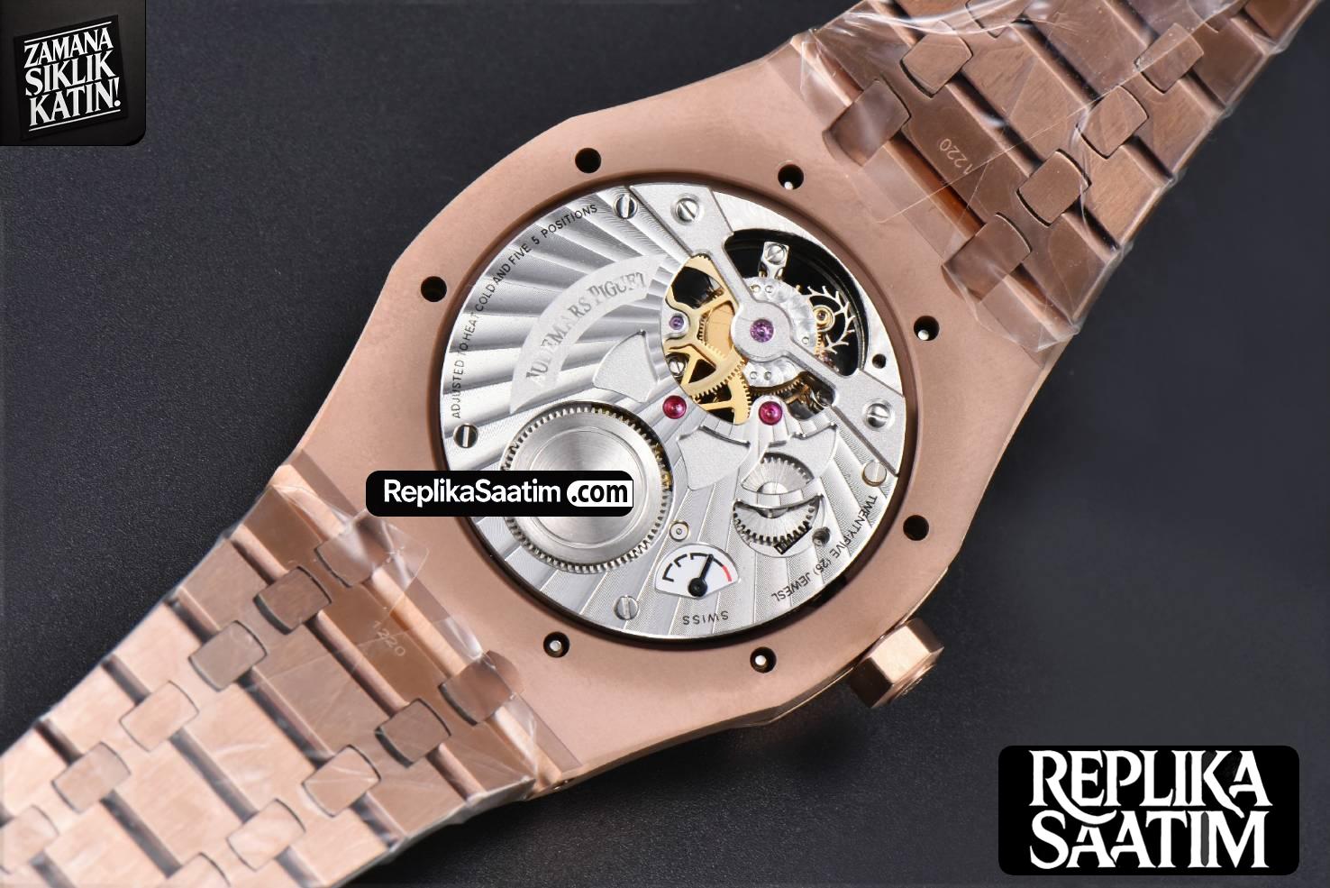 Royal Oak Tourbillon 41mm R8F RG Blue Dial RG Bracelet Flying Tourb V2 -20